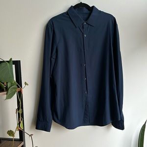 Lululemon New Venture Slim Fit Long Sleeve Button Down
